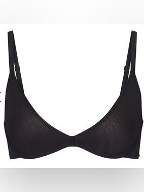 SKIMS Weightless Scoop Bra Onyx Black NWT Size 34H NWT